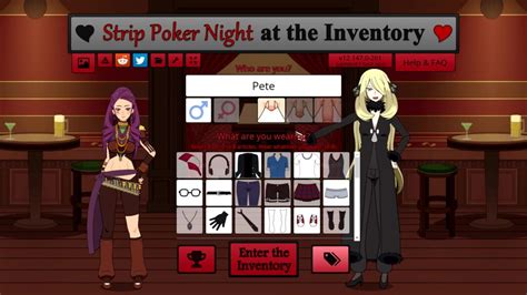 strip game|Strip Poker Night at the Inventory